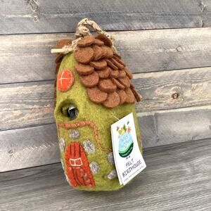 Wild Woolies FOREST HOUSE Felt Birdhouse Eco Friendly Fair Trade NWT